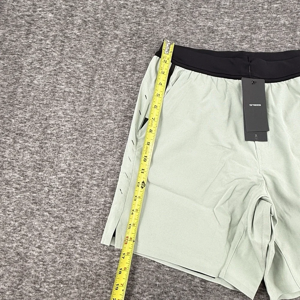 Ten Thousand Interval Short Mens M 7" Lined Sage Green NWT TTSH002V2 - Picture 4 of 9